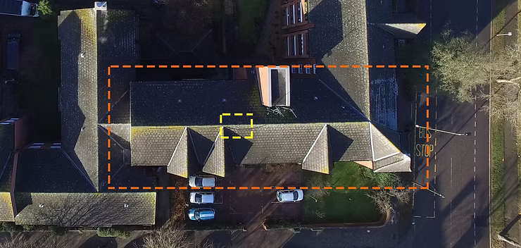 Book drone inspection service